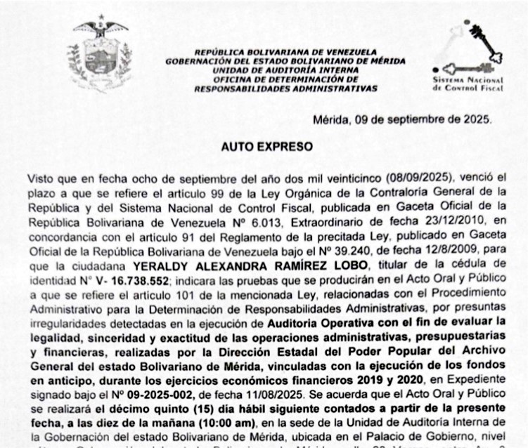 AUTO EXPRESO YERALDY ALEXANDRA RAMÍREZ LOBO